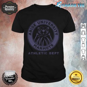 Abide University Marmot Athletic Dept shirt