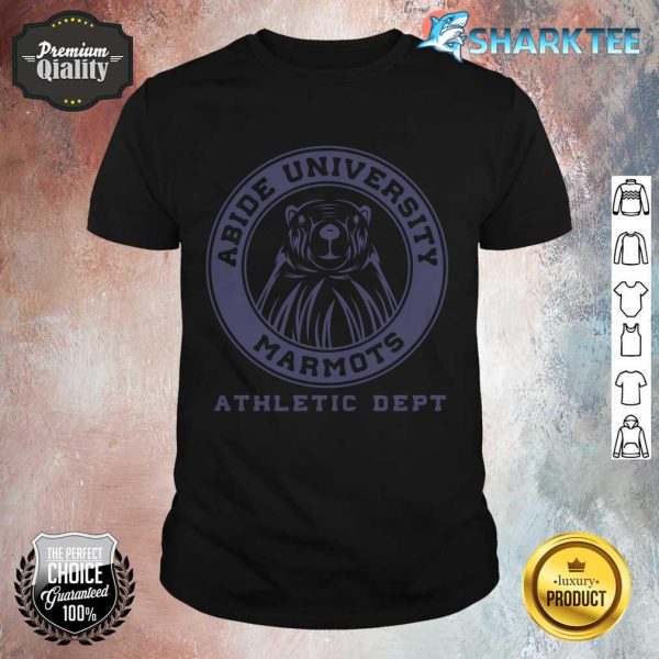 Abide University Marmot Athletic Dept shirt