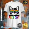 Ally Cat LGBT Gay Rainbow shirt