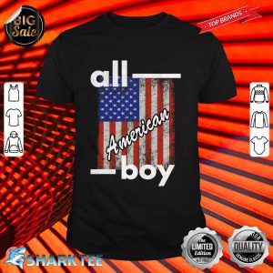 All American Boy USA Flag 4th July shirt