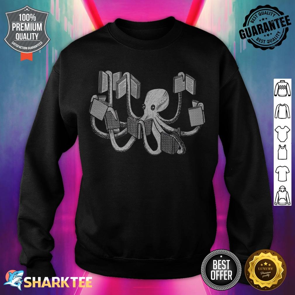 Armed With Knowledge Octopus Book sweatshirt