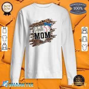 Bleached Leopard Tball Baseball Mom Tee For Women sweatshirt