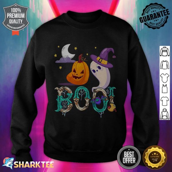 Boo Ghost Pumpkin Halloween Halloween Ghost Witch Apparel sweatshirt