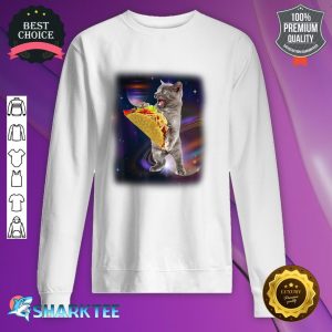 Cat Taco In Space Funny For Cat And Taco Lovers sweatshirt