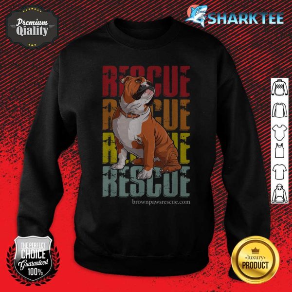 BullDog Paw Dog Lover Rescue Puppy sweatshirt