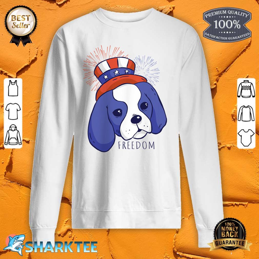 Dog Graphic Independence Day United States sweatshirt