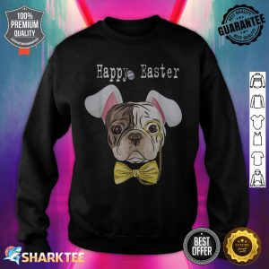 Cute French Bulldog Easter Bunny Ears Graphic sweatshirt