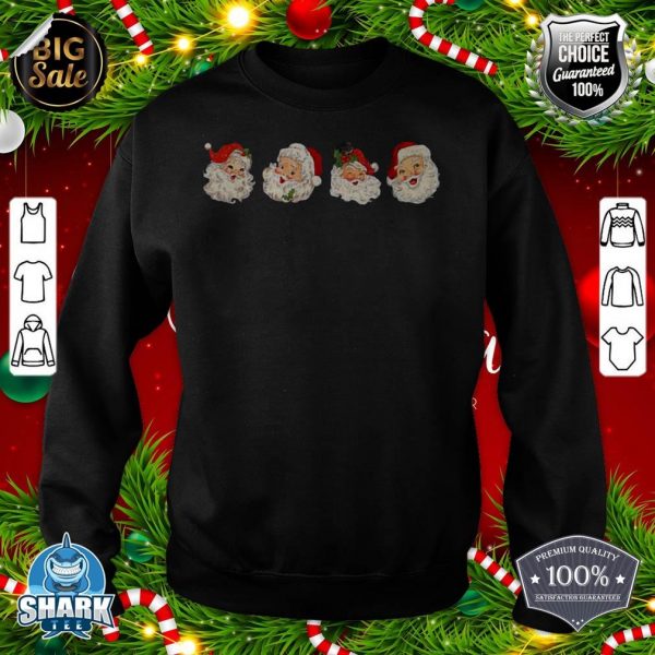 Vintage Christmas Retro Santa Claus Team Old Fashioned sweatshirt