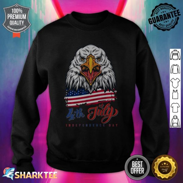 Eagle Head USA Flag 4th Of July Independence Day sweatshirt