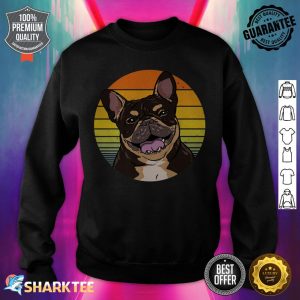 French Bulldog Black and Tan Dog Retro Vintage Animal Pet Premium sweatshirt