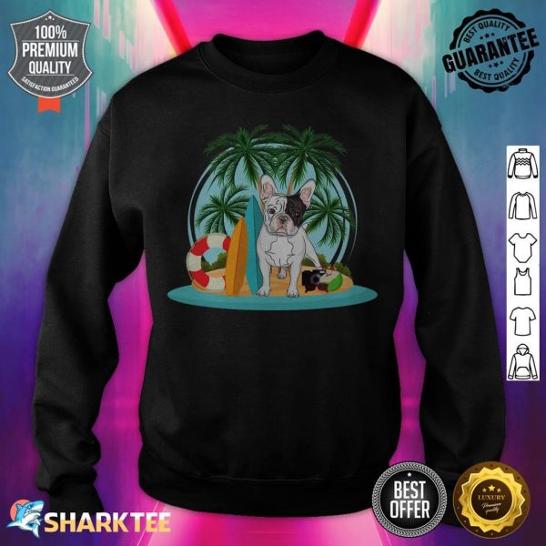 French Bulldog Dogs Beach sweatshirt