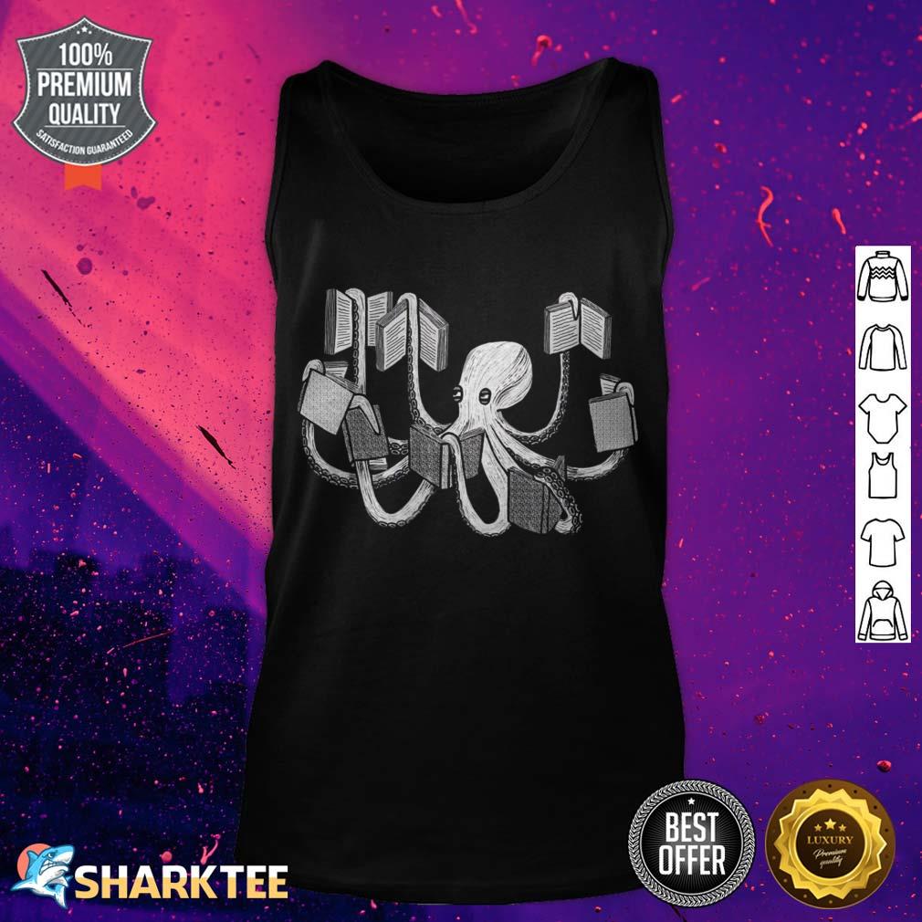 Armed With Knowledge Octopus Book tank top
