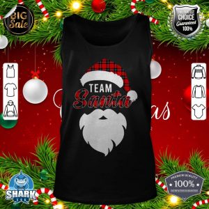 Team Santa Christmas Lights Family Matching Christmas Pajama tank-top