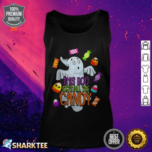 Boo Ghost Lazy Halloween Costume Funny Spirit Trick Or Treat tank top