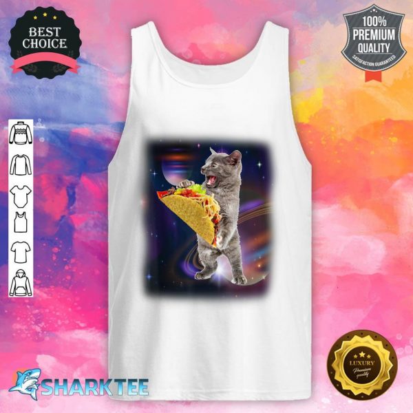 Cat Taco In Space Funny For Cat And Taco Lovers tank top