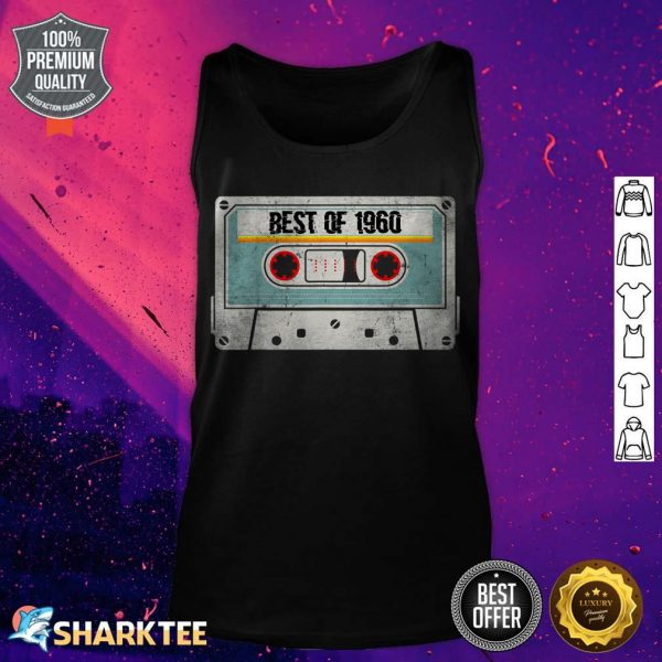 Cassette Best of 1960 Vintage 62 Year Old 62th Birthday tank top