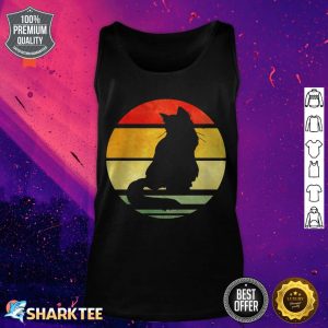 Cat lover Gifts For Women And Men Retro 80s Cat Owner Gifts Premium tank top