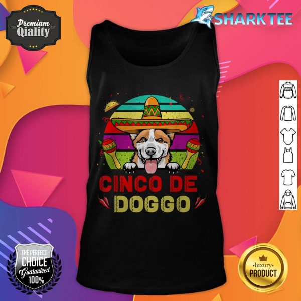 Cinco De Doggo Corgi Dog For Cinco De Mayo Sombrero tank top
