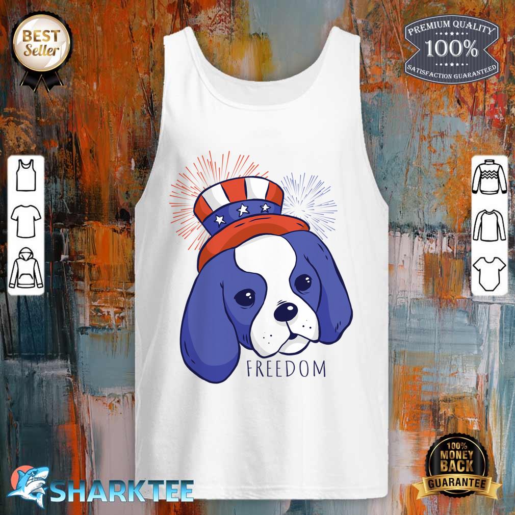 Dog Graphic Independence Day United States tank top