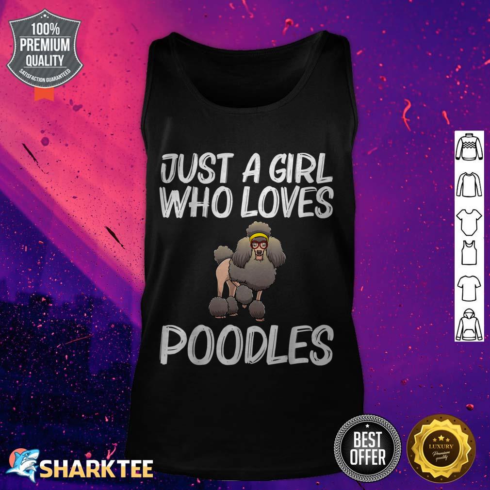 Cute Poodle Design For Girls Mom Poodle Owner Pet Dog Lovers tank top