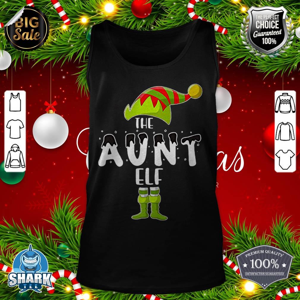 The Aunt Elf Funny Family Matching Group Christmas Premium tank-top
