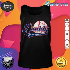 Daddy of Rookie of Year 1st Birthday Baseball tank top