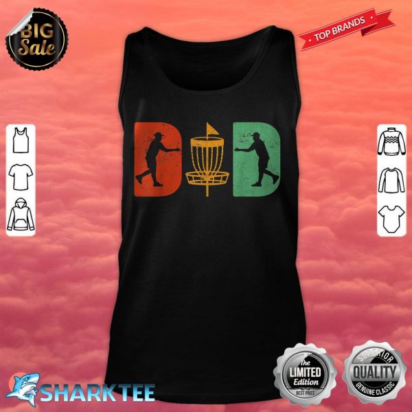 Disc Golf Sports Lover Vintage Disc Golf Dad Father_s Day tank top