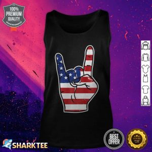4th of July Independence Day USA Flag Patriotic tank top