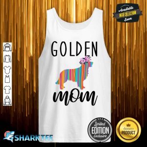 Golden Mom Cute Golden Retriever Dog Mom Pet Premium tank top