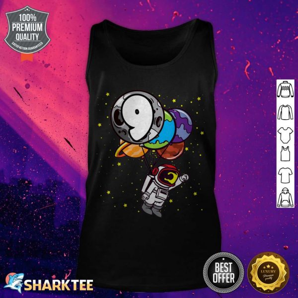 9 Years Old Birthday Boy Astronaut Gifts Space 9th BDay tank top