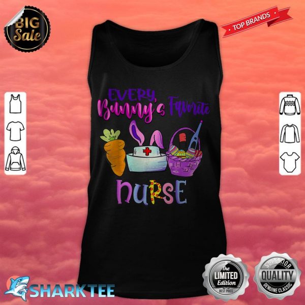 Every Bunnys Favorite Nurse Happy Easter With Carrot tank top