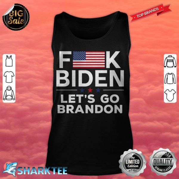 F_ck Biden Let_s Go Brandon American Flag tank top