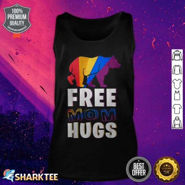 Free Mom Hugs LGBT Pride Mama Bear Retro tank top