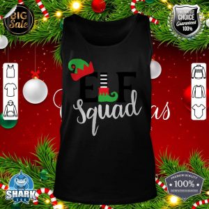 Family Christmas Matching Holiday Group Elf Squad tank-top
