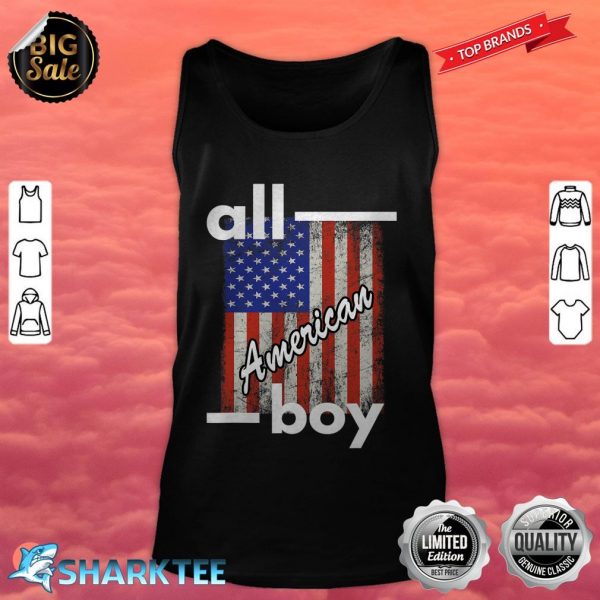 All American Boy USA Flag 4th July tank top