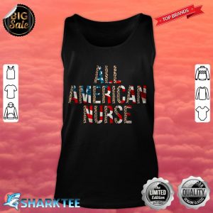 All American Nurse USA Leopard tank top