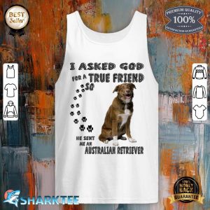 Australian Shepherd Golden Retriever Mix Dog Quote Mom Dad tank top