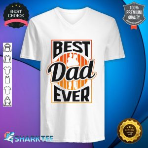 Best Dad Ever Retro Daddy Vintage Father Fathers Day Papa v-neck