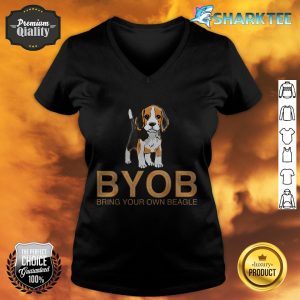 Bring Your Own Beagle Mothers Day v-neck