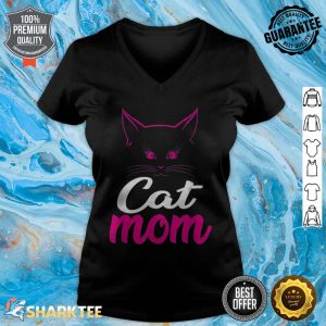 Cat Mom Happy Mothers Day For Family Cat Lovers v-neck