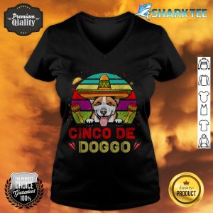 Cinco De Doggo Corgi Dog For Cinco De Mayo Sombrero v-neck
