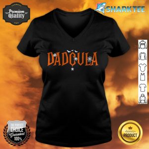 Dad Daddy Dracula Monster Costume Easy Halloween v-neck