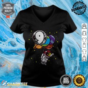 9 Years Old Birthday Boy Astronaut Gifts Space 9th BDay v-neck