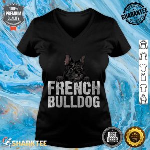 French Bulldog Frenchie Dog Lover Pet Animal Dog Owner Premium v-neck