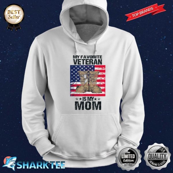 Proud Son Kids Of A US Army Veteran Mother Veterans Day Hoodie