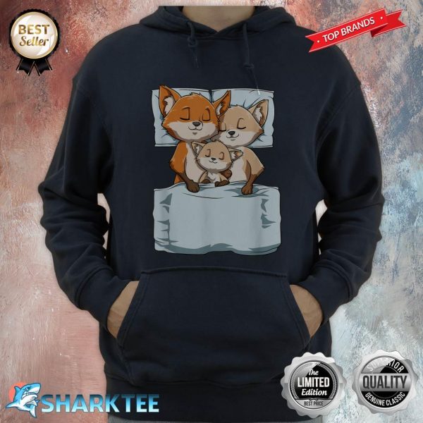Cute Sleeping Fox Family This Is My Official Napping Hoodie