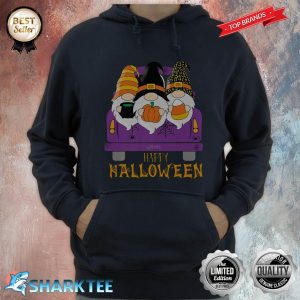 Gnome Witch Halloween Pumpkin Autumn Fall Holiday Hoodie