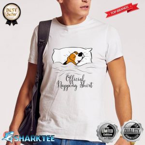 Womens Funny Sleeping Lazy Beagle Pyjamas Cute Official Napping Shirt