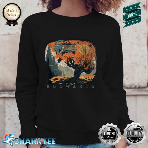 Harry Potter Hogwarts Whomping Willow Distressed Poster Sweatshirt