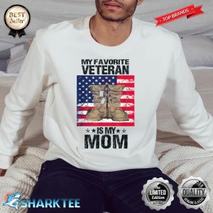 Proud Son Kids Of A US Army Veteran Mother Veterans Day Sweatshirt